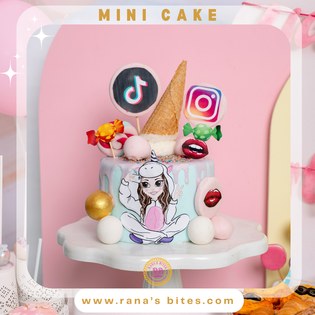 Social Media Mini Cake