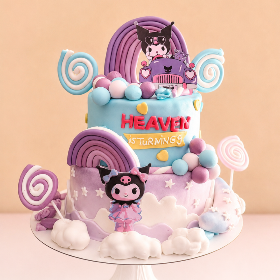 Kuromi Candyland Birthday Cake