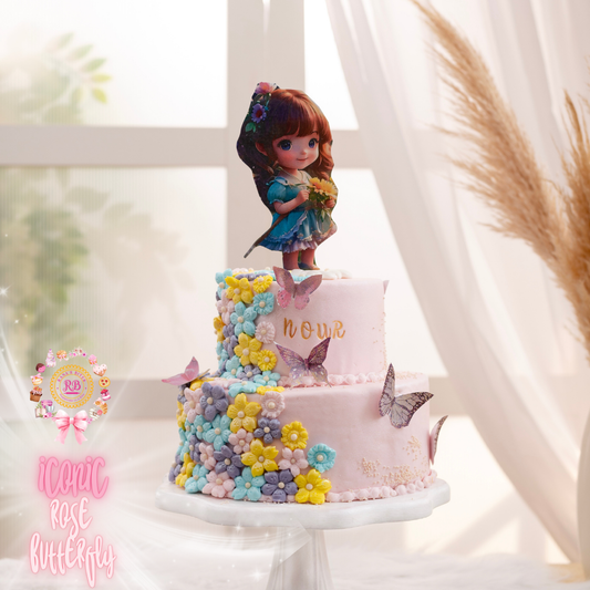 𝐈𝐜𝐨𝐧𝐢𝐜 𝐑𝐨𝐬𝐞 𝐁𝐮𝐭𝐭𝐞𝐫𝐟𝐥𝐲 𝐂𝐚𝐤𝐞