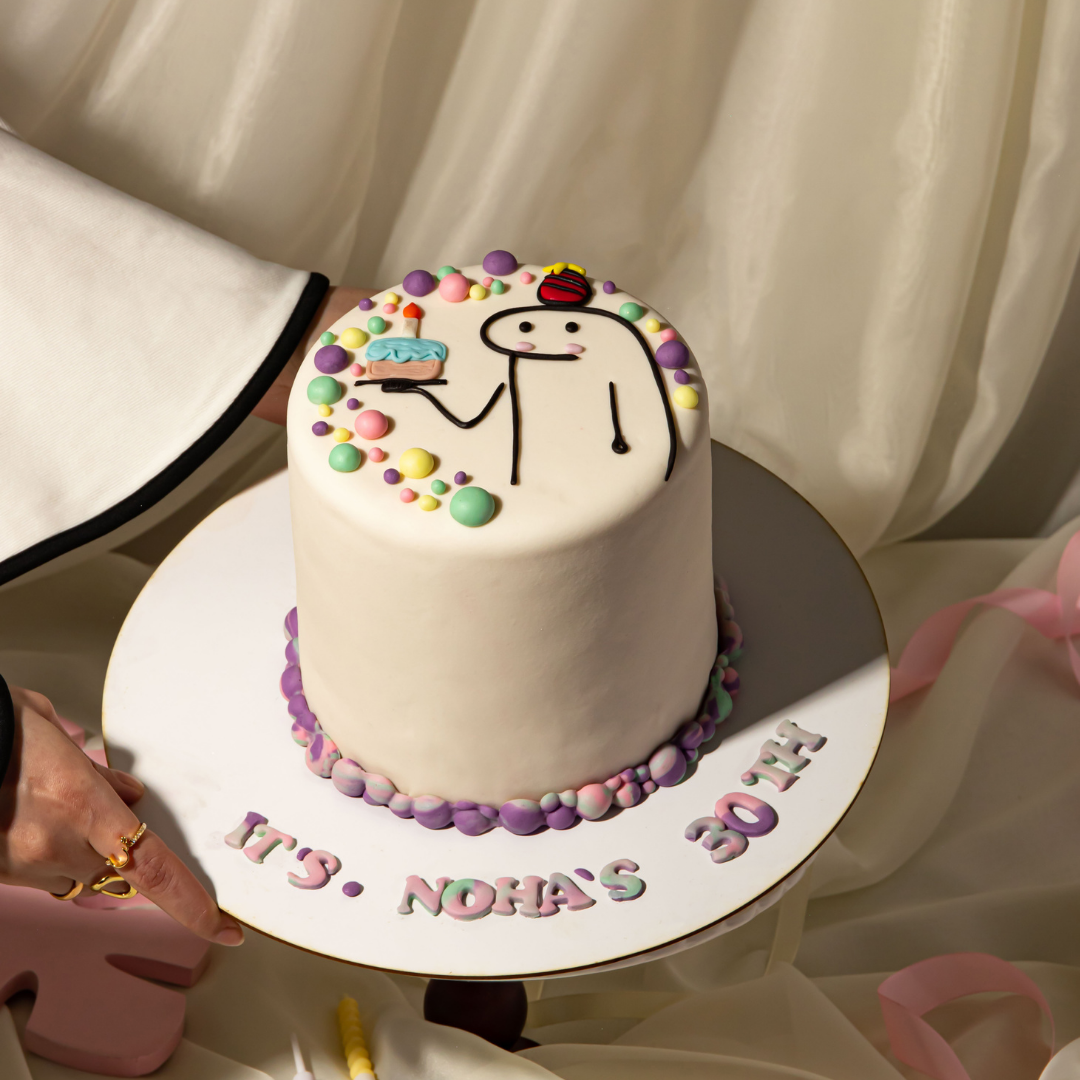 Playful Doodle Cake