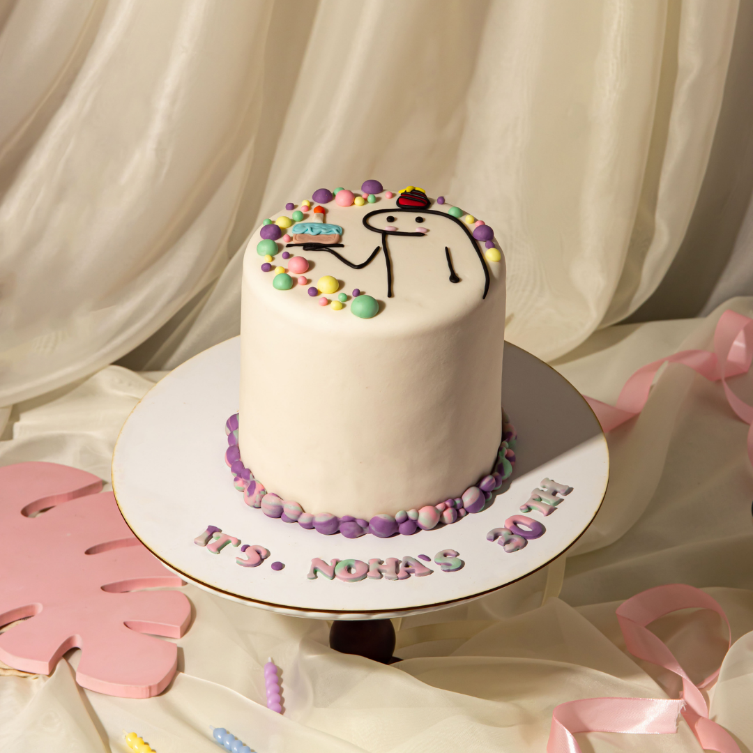 Playful Doodle Cake