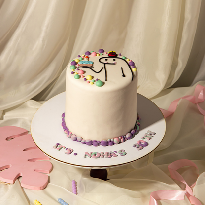 Playful Doodle Cake