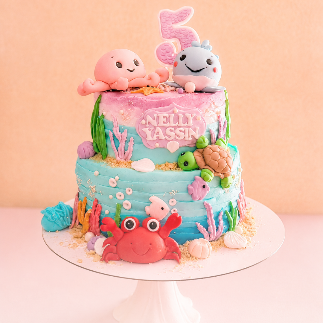 Ocean Friends Birthday Cake
