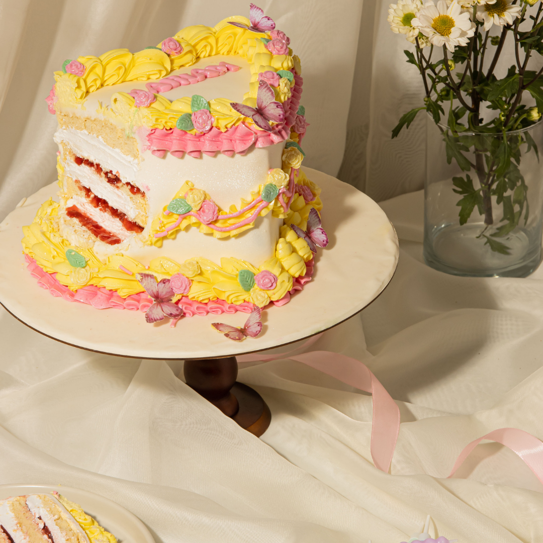 Butterfly Garden Cake