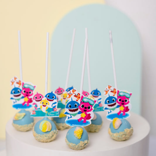 Baby Shark Cake pops